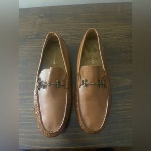 Cole Haan Mens Casual Bit Loafers Driving Mocs Shoes Tan Size 11 M